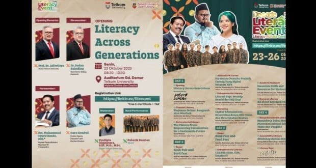 1 Dekade Telkom University Literacy Event Usung Tema “Literacy Across Generations” – Jabar Publisher 1 Dekade Telkom University Literacy Event Usung Tema “Literacy Across Generations” – Jabar Publisher