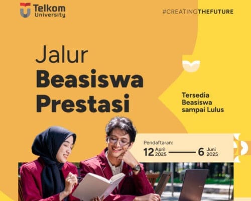 Lulusan SMA/SMK/MA Berprestasi Bisa Langsung Kuliah Gratis Tahun 2025, Telkom University Sediakan Beasiswa, Buruan Daftar! Lulusan SMA/SMK/MA Berprestasi Bisa Langsung Kuliah Gratis Tahun 2025, Telkom University Sediakan Beasiswa, Buruan Daftar!