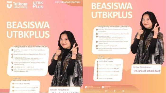 Pendaftaran Telkom University 2023 Jalur Beasiswa UTBK PLUS: Prodi, Persyaratan, dan Jadwal – Tribunnews.com