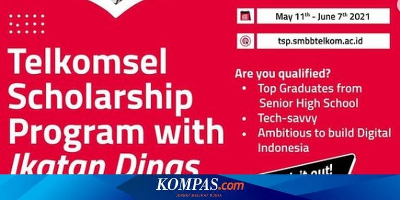 Telkomsel Berikan Beasiswa dengan Ikatan Dinas, Yuk Simak Syaratnya – Kompas.com – KOMPAS.com