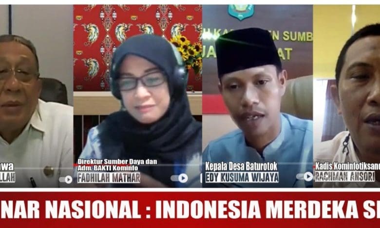 Bupati Sumbawa Jadi Narasumber Webinar Nasional Indonesia Merdeka Sinyal – Suara NTB