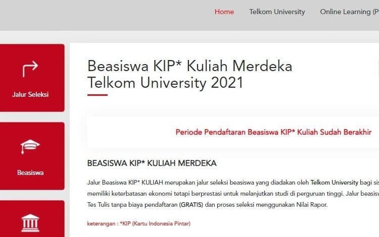 Link Pengumuman Telkom University 2021 Jalur KIP Kuliah, Cek Hasil Seleksi Jalur Beasiswa KIP Kuliah Hari Ini! – Portal Kudus – Portal Kudus