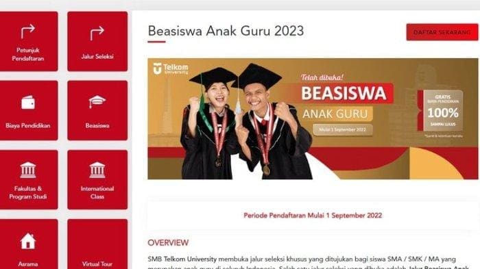 Syarat dan Cara Daftar Beasiswa Anak Guru 2023 dari Telkom University – Tribunnews.com