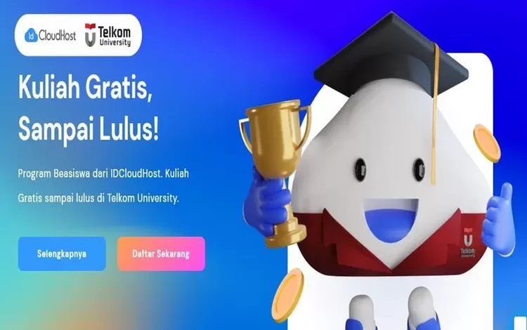 Program Beasiswa dari IDCloudHost 2023, Kuliah Gratis Sampai Lulus di Telkom University, Mau? – Metro Aspirasiku – Metro Aspirasiku