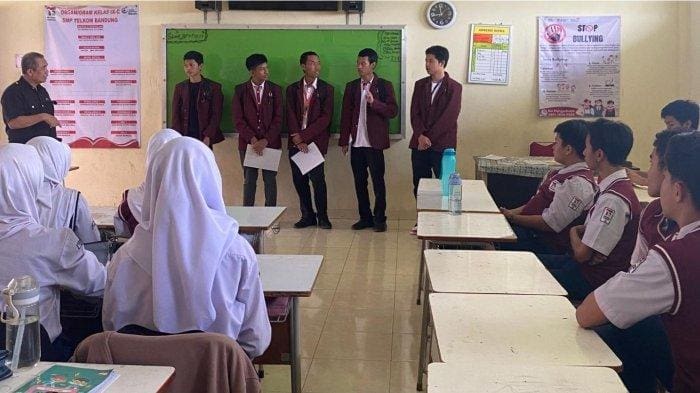 Mahasiswa Telkom University Memberikan Edukasi Cegah Praktek Bullying pada Siswa SMP Telkom Bandung – Tribun Jabar