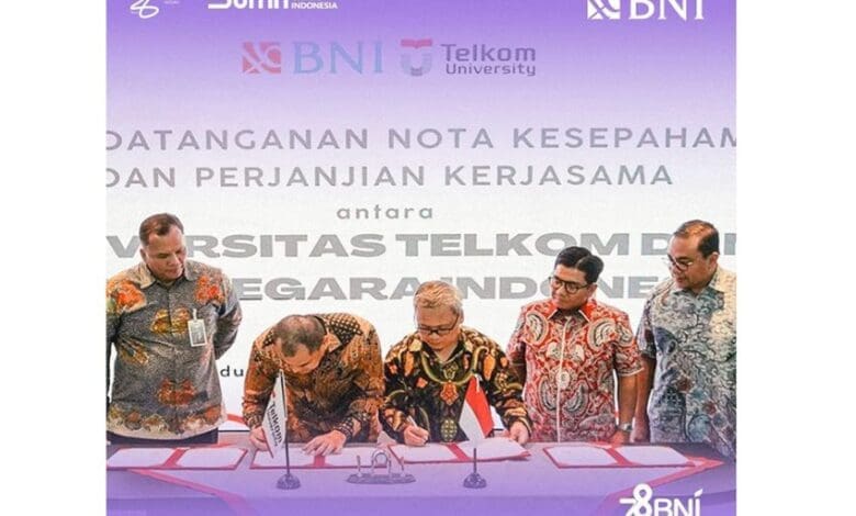 Kembangkan Ekosistem Keuangan Kampus, BNI dan Telkom University Ciptakan Pembayaran Terintegrasi