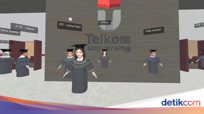 Pertama di Indonesia, Tel-U Gelar Wisuda Online di Metaverse