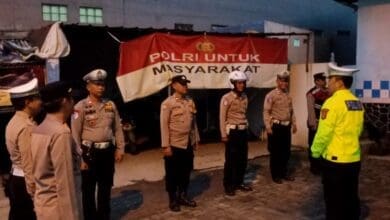 Pengamanan Wisuda Telkom University, Lima Personel Polsek Dayeuhkolot Gabung Apel di Pos Gatur Kersen Bojongsoang
