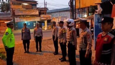 Pengamanan Wisuda Telkom University, Lima Personel Polsek Dayeuhkolot Gabung Apel di Pos Gatur Kersen Bojongsoang